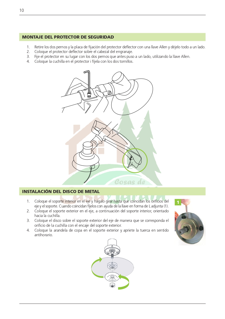 Manual de instrucciones Desbrozadora Mixury x-52